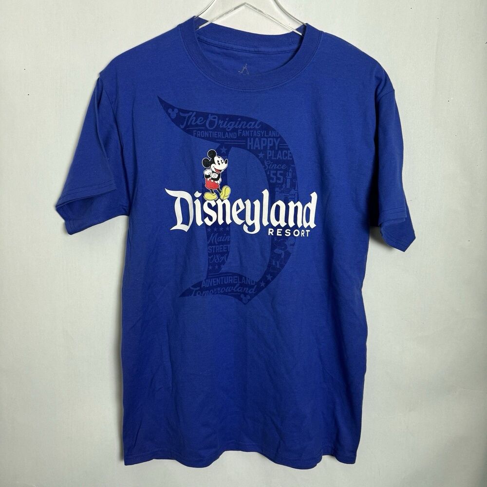 Disney Parks Disneyland Mickey Mouse "D" Blue T-shirt  Med